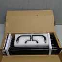 Double Curtain Rods 32 to 115 Inches, HOTOZON Blackout Double Curtain Rods for Windows 83 to 111 Inches (6.9-9.25 ft), 6/8 Inches Wrap Around Room Darkening Telescoping Drapery Rod, Black