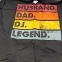 Husband Dad DJ Legend Funny DJ Disc Jockey Music Player T-Shirt Small (Black)