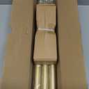 Gold Curtain Rods for Windows 66 to 120 Inch(5.5-10ft),1 Inch Diameter Heavy Duty Curtain Rods,Adjustable Curtain Rod,Modern Decorative Drapery Rods,Telescoping Window Curtains Rod 36-120",Brass Gold