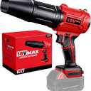 Cordless Leaf Blower for Milwaukee 18V Battery, 720-CFM 180-MPH Handheld Electric Brushless Dust Blower with Light, Battery Powered Leaf Blowers for Patio, Lawn Care, Leaves (Battery Not Included)