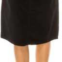 Women's A-Line Midi Skirt, Velvet, Knee Length, Classic Casual Style (Medium)