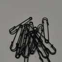 15Pcs Large Safety Pins, 3 Heavy Duty Steel Safety Pins for Clothes, Ideal for Leather, Canvas, and Wool, Sharp Tip for Secure Hold, Perfect for Clothing, Diapers, Blankets, and More, Black. (3  0.7  0.5 inches)