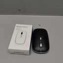 PINKCAT Bluetooth Mouse, Slim Silent Bluetooth 5.0 & 4.0 Wireless Mouse, 3 Adjustable DPI Portable Optical Computer Mice for Laptop, PC, Notebook, Computer, MacBook - (Black)