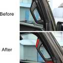 Voodonala for Jeep JL A&B Pillar Grab Handles Trim Cover for 2018-2023+ Jeep Wrangler Accessories JL JLU Gladiator JT 4XE Interior Accessories, ABS Red 8pcs