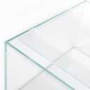 LANDEN 4mm Thick Clear Glass Aquarium Lid, Includes 4 Clips for Secure Placement, 342 x 168mm(13.46x6.61 inches for 350-354mm Inner Length Aquariums, Adapted to LANDEN NA362226