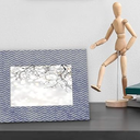 Grey Photo Frame, with Hooks and Brackets, these frames can be Displayed Vertically or Horizontally on a Table or Wall