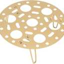 Steaming Rack,Stainless Steel Steaming Tray Foldable Round Steaming Stand Dumplings Egg Steaming Tool for Home Restaurant (Gold Color)