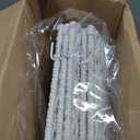 Preboun 28" Boho Christmas Tree Collar Farmhouse White Woven Christmas Tree Skirts Bottom Diameter Base Cover Rustic Xmas Collar for Xmas Decoration