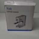 20Bar Espresso Machine, Compact Espresso Maker with Milk Frother, Stainless Steel Coffee Machine for Cappuccino&Latte, 42oz Water Tank, Visible Pressure Gauge, Home&Office, Silver