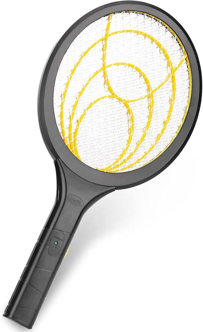 mafiti Fly Swatter Electric, Battery Powered Fly Killer Mosquito Zapper Bug Zapper Racket for Indoor Outdoor, Black