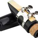 Glory Clarinet Mouthpiece Kit with Ligature,one reed and Plastic Cap,Black