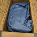 Queen Air Mattress with Built-in Pump, 18" Raised Comfort, 48Hr Leak-Proof Test, Upgraded Honeycomb Pillar Design, Supports 800 lbs, 3-Min Inflation-Inflatable Bed for Home Guests & Camping (Blue)