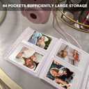 2 x CAIYOULE Camera Case for Fujifilm Instax Mini 99 Instant Camera Bag With Photo Album and Photo Border Sticker - Brown