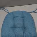 MAGIC ELEPHANT Chair Cushions for Dining Chairs, Memory Foam Kitchen Chair Cushions Set of 4, Non-Slip Thick Dining Room Chair Pads Seat Cushions, 15.5" x 15.5" x 4" (Aqua Blue)