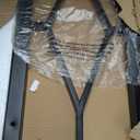 HOMBAZAAR Entryway Console Table,2 Tier Industrial Sofa Table with Metal Frame,Rustic Hallway Table with Storage for Living Room,Foyer,Brown,47inch