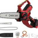 Mini Chainsaw for Miwaukee M18 Battery, 8-Inch and 6-Inch 2-IN-1 Cordless Electric Chain saw with Brushless Motor and Auto-Oiler, 800W Hand Mini Chainsaw for Tree Pruning Wood Cutting(No Battery)