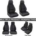 Front Bench Seat Covers Replace for 1984-1993 Chevy Corvette C4 Standard Model Seat, Soft Dutch Velvet Composite Foam Lining Breathable Seat Cover Cushion