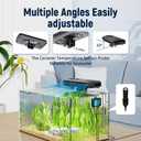 AQUASMITH Aquarium Chiller Fan,Fish Tank Cooler with Temperature Control,Minimum Setting 59,Auto Start/Stop,Refrigeration Effect 3-7,3-Speed Modes,for Axolotl Seawater Freshwater Coral Grass Tank