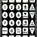 QFX REM115 8 in 1 Large Jumbo Universal Remote Control for RCA, Sony, Philips, Samsung, GE, Zenith, Panasonic, Sharp, Toshiba, Daewoo, Hitachi, Sanyo, LG, JVC, Mitsubishi, Emerson, Magnavox