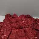 BeryLove Sequin Christmas Formal Mother of The Bride Dress Cocktail Evening Wedding Guest Dresses with Shawl, Large