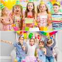 2 x 195Pcs Dog Birthday Party Decorations Set - 20 Plates, 20 Napkins, 18 Balloons, 107 Tattoos, 24 Cake Toppers, 1 L Topper, 1 Banners, 1 Tablecloth, 1 Scarf, 1 Hat with Numbers for Dog Party Supplies