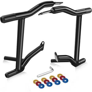 Saddlebag Guards Rear Saddlebag Support Bracket Kit Tip Over Protection Crash Bar Fit for Harley Touring Street Glide Road Glide Road King Electra Glide CVO Ultra Limited 2009-2025