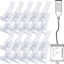 20Pcs Silicone External Catheter for Men Soft Wearable Design with Secure Fit Self-Adhesive Layer and Flexible Connection Tip for Urine Collection (25 mm)