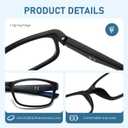 LKEYE Sport Reading Glasses Men Photochromic Lens Blue Light Blocking Computer Reader Wide Style Spring Hinge Eyeglass LK6082
