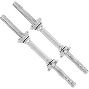Yes4All Threaded Dumbbell Handles, Adjustable Dumbbell Bar Pair, 14/16/18/24-Inch Sizes, Fits 1" or 1.15" Plates, Non-Slip Grip, Secure Star-Lock Collars