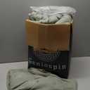 Geniospin King Size Comforter Set- 7 Piece Sage Green Textured King Bedding Set, Soft Solid Bed in a Bag for All Season, King Comforter Set with Sheets (Sage Green, 102''x90'')