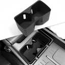 Cup Holder Insert for Hyundai Santa Fe 2026 2025 2024, Interior Accessories Center Console Slicone Cup Holder Cover Liner for Hyundai Santa Fe 2024-2026, Black