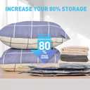 25 Pack Vacuum Storage Bags, Vacuum Sealed Storage Bags (3Jumbo/4Large/6Medium/6Small/6Roll), Space Saver Bag for Clothes, Blanket, Duvets, Pillows, Bedding,Comforters, Travel (Air Pump Not Included)