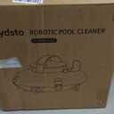 Lydsto Cordless Robotic Pool Cleaner - Automatic Pool Cleaner for Above Ground Pools - Built-in Water Sensor Techn - Dual-Drive Motors, Lasts 50 Mins, Perfect for Inground Flat Pools up to 35 Feet