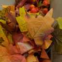 RECUTMS 2 Pcs Artificial Autumn Maple Leaves Garland 5.7Ft/Pieces Fall Hanging Vine Plants - Colorful Fall Decor for Home Christmas Wedding Party (Ayellow)