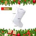 JOVITEC White 4 Pcs 20 Inch Christmas Stockings Faux Fur Stockings Xmas Stocking Fireplace Hanging Stocking Christmas Party Gift Bags for Holiday Party Decoration