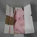 JELLYMONI Faux Fur Throw Blanket, Pink Cozy Plush Bubble Bed Blanket, Thick and Warm, 50" X 60"