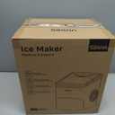 Silonn Ice Maker Countertop, 9 Cubes Ready in 6 Mins, 26lbs in 24Hrs, Self-Cleaning Ice Machine with Ice Scoop and Basket, 2 Sizes of Bullet Ice for Home Kitchen Office Bar Party (Black)