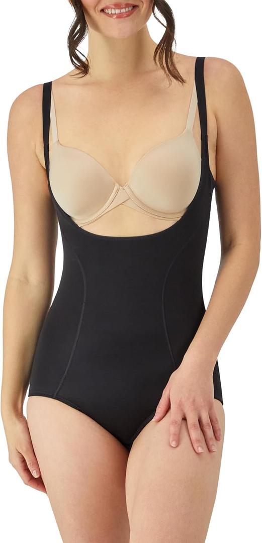 Maidenform womens Ultimate Slimmer Your Own Bra Briefer Fl2656 shapewear bodysuits, Black, Small US
