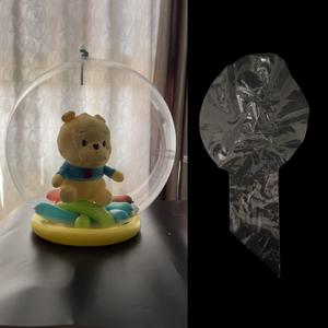 Wide Neck Clear Balloons - 25 Pack, 24 Inch Large Pre-Stretched Wide Opening Bubble BoBo Balloons for Party Decor
