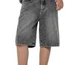 SHENHE Boy's Denim Shorts Wide Leg Summer Casual Baggy Knee Length Jeans Bermuda Shorts 12 Y