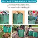 NATUREZA reusable yard waste bags,3 pack 72 Gallons leaf bags,Heavy Duty Garden Bags,Storage Bag,Patio Bag,Laundry Container,lawn and leaf bags