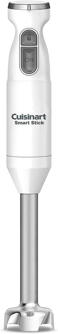 Cuisinart Hand Blender, Smart Stick 2-Speed - Powerful & Easy to Use Stick Immersion Blender for Shakes, Smoothies, Puree, Baby Food, Soups & Sauces, Stainless Steel, CSB-175P1 (White)