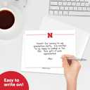 2 x Desert Cactus University of Nebraska 10 Pack Notecards Stationery Cardstock Huskers GBR NU Huskers Includes Envelopes Memo Party Thank You (Notecard 1a)