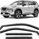 CLIM ART in-Channel Incredibly Durable Rain Guards for Nissan Rogue 2021-2025, Original Window Deflectors, Vent Window Visors, Vent Deflector, 4 pcs. - 621413