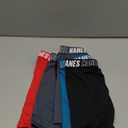 Hanes boys Moves Underwear, Anti-chafe Boxer Briefs for Boys, 6-pack (Medium, Black/Blue/Red- Long Leg)