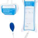 Geiserailie Pressure Infusion Bag 1000ml Iv Pole Infusion Sack with 3-way Stopcock Portable Color-coded Gauge Supplies Equipment for Emergency Use