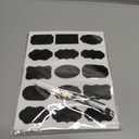 Mr. Pen- Chalkboard Labels, 100pc, Assorted Shapes, 1 White Chalk Marker and Small Towel, Label Stickers, Sticker Labels for Storage Bins