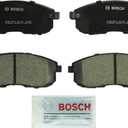 BOSCH BC815 QuietCast Premium Ceramic Disc Brake Pad Set - Compatible with Select Infiniti G20, G35, I30; Nissan Altima, Cube, Maxima, Sentra, 350Z; Suzuki SX4; FRONT