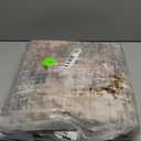 Area Rug Living Room Rugs - 4x6 Abstract Small Soft Indoor Washable Rug Neutral Modern Low Pile Carpet for Bedroom Dining Room Farmhouse Home Office - Grey Brown