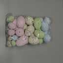 Soulchen 36 Pcs Artificial Bird Eggs Easter Pastel Speckled Eggs Colored Faux Egg for Easter Spring Display DIY Craft Home Bowl Fillers Decoration(Light Pink, Light Blue, Green, White)